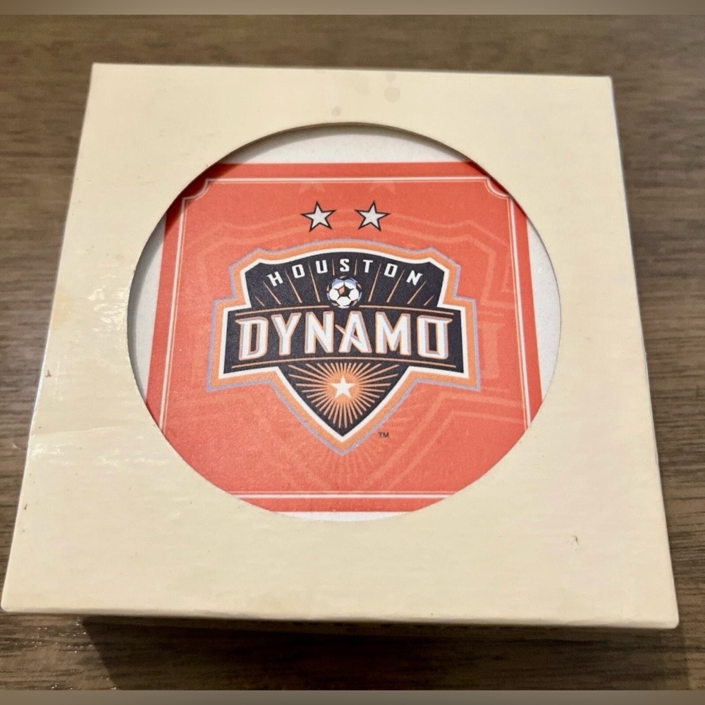 Waterwick Coaster - MLS Houston Dynamos Four Orange Team Logo‎ Coasters